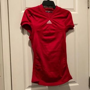 NWOT Adidas red football practice jersey, Sz L